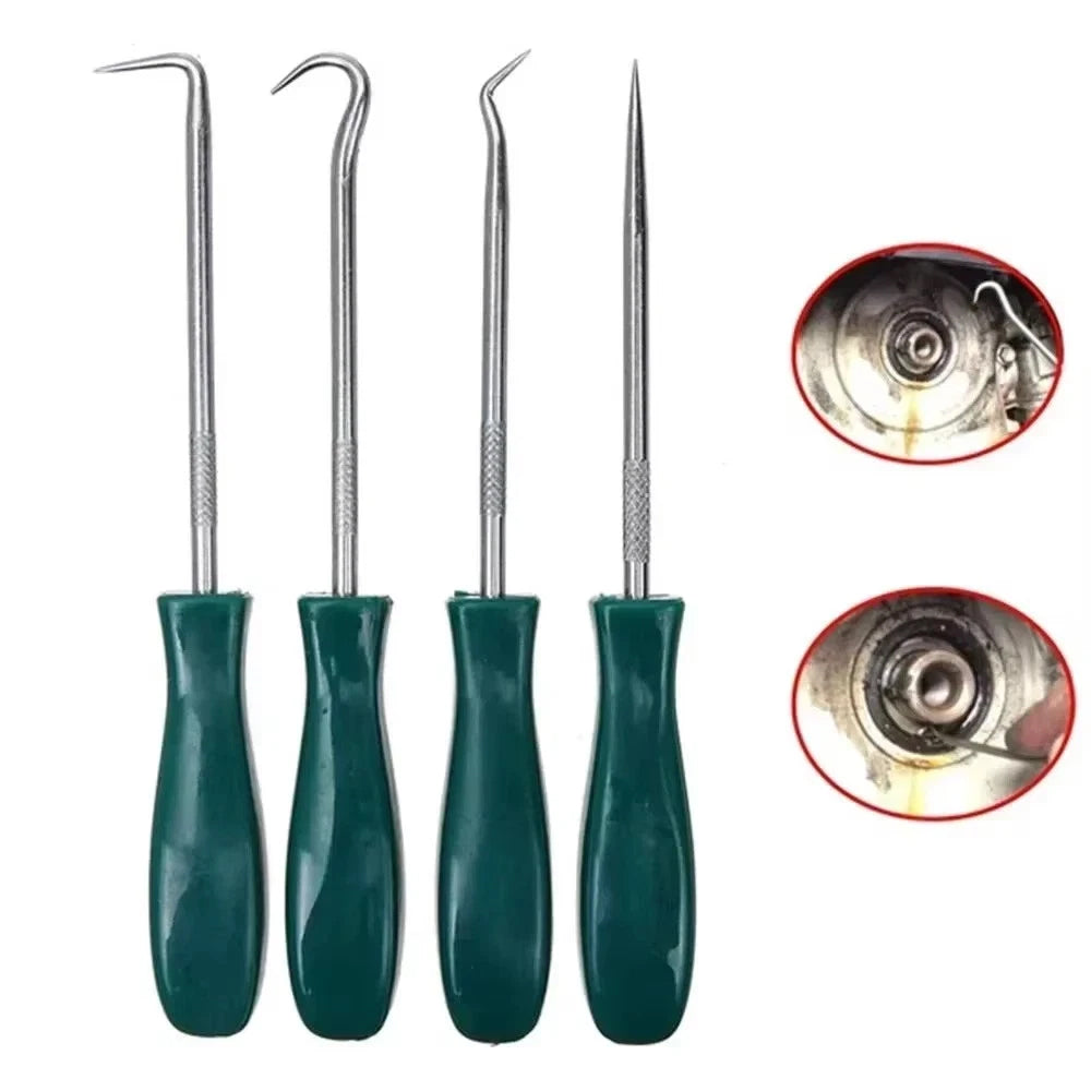 4pc Pick & Hook Tool Set - O-Ring Seal Hose Removal Puller for Garage