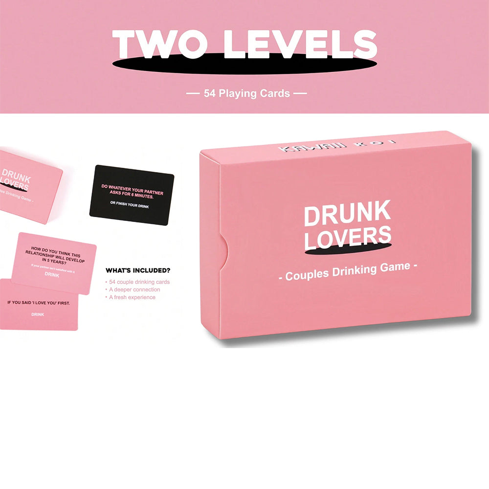 Drunk Lovers Card Game - Couples Drinking Game Deck for Date Nights