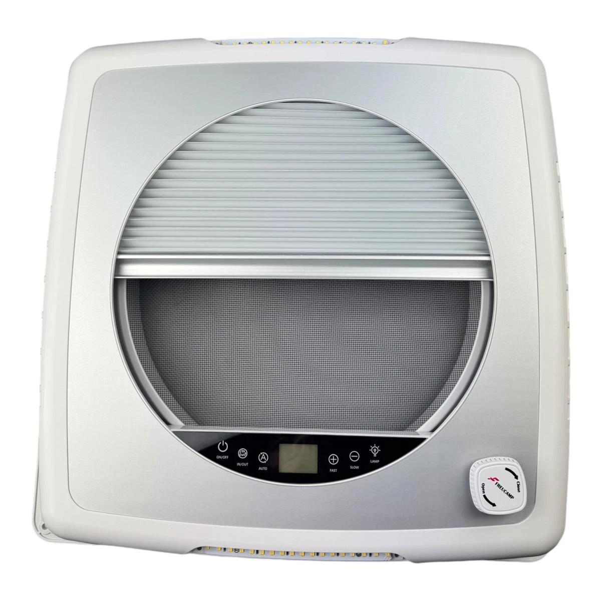 355mm × 355mm Roof Hatch Skylight with Built-in Fan – White Lid, Remote Control