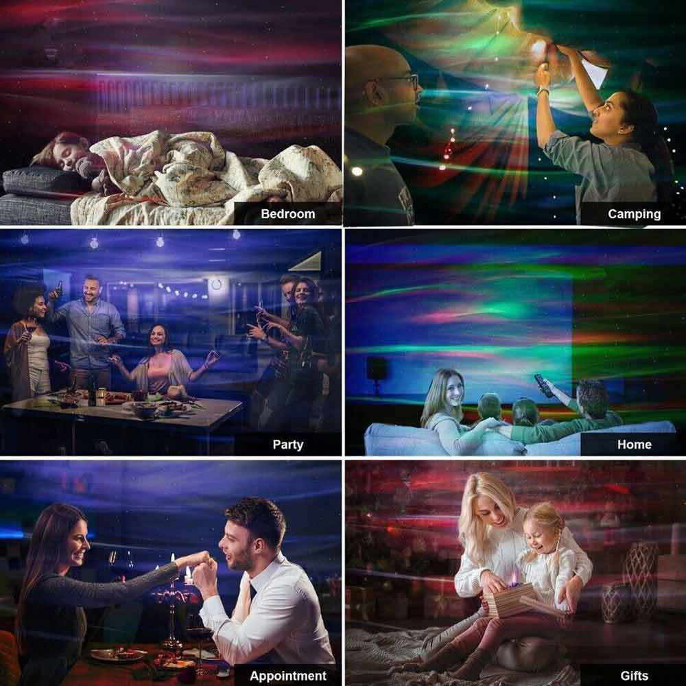 Northern Aurora  Colorful USB Atmosphere Light Room Bounce KTV Small Night Light