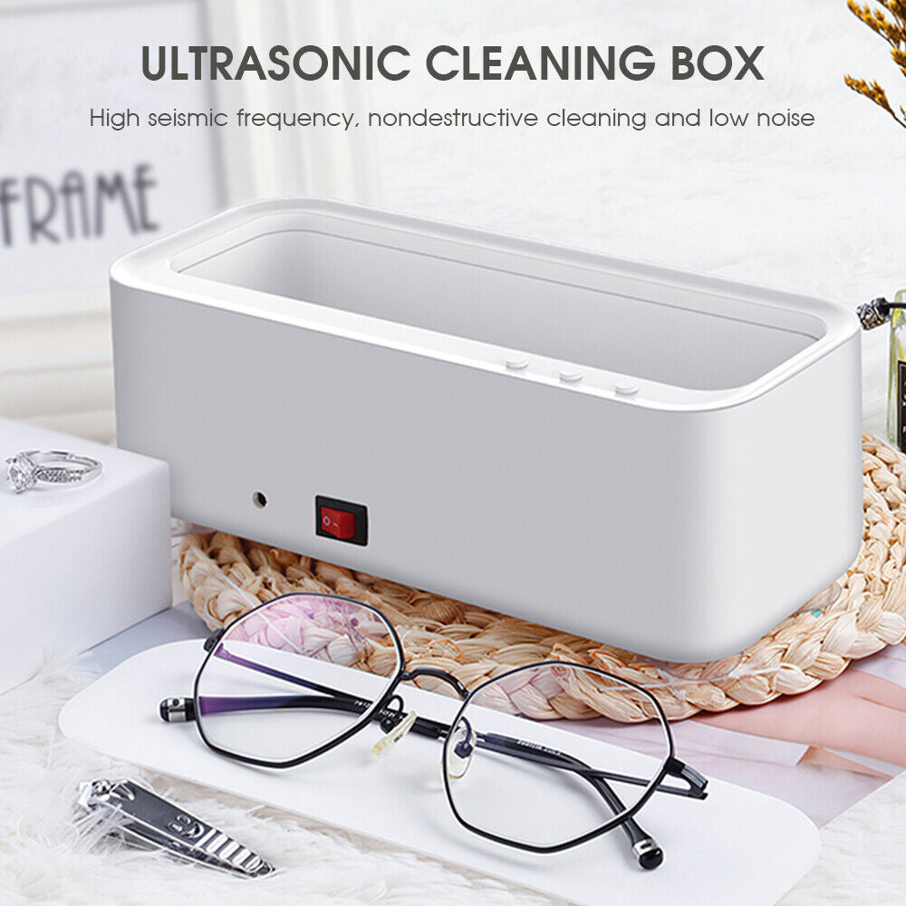 Ultrasonic Cleaner Steel Sonic Wave Tank Glasses Watch Jewellery Cleaning