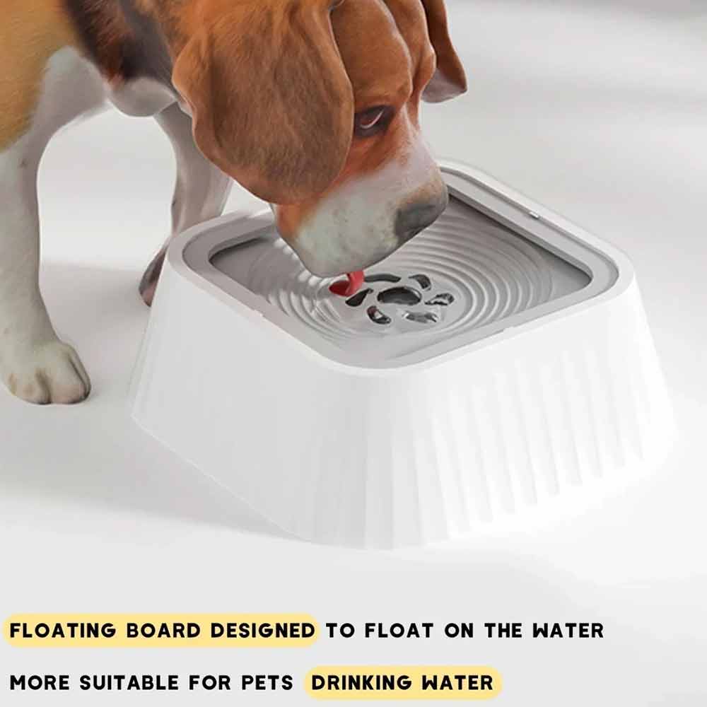 Non-Spill Dog Water Bowl – 1.5L Splash Proof Pet Bowl, Anti-Slip for Home & Car