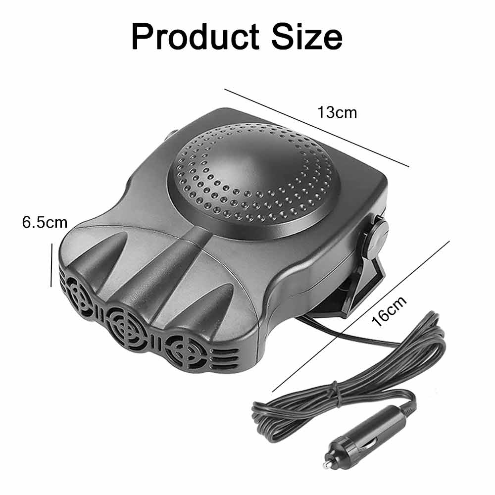 Portable Electric Car Heater DC 12V 150W Heating Fan Defogger Defroster Demister