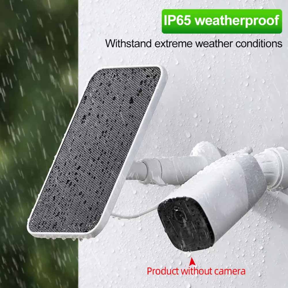 Solar Panel Outdoor Camera Security Cam Micro USB Battery Charger 5V 3m Cable