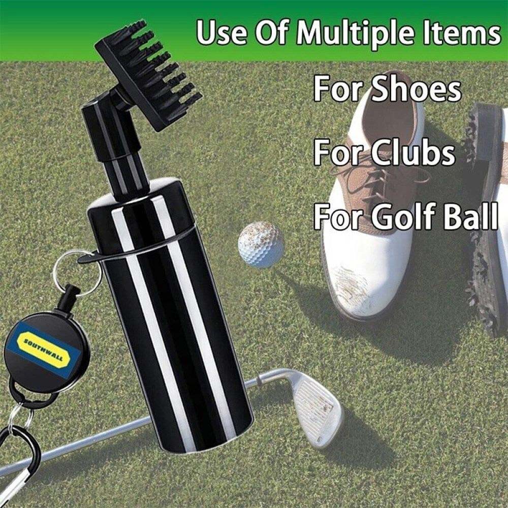 Golf Club Cleaning Brush Reel Groove Cleaner With Extrusion Water Bottle
