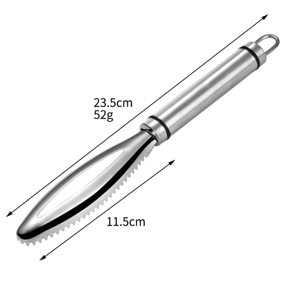 Multifunctional Kitchen Scaling Tool – 304 Stainless Steel Fish Scaler for Easy Cleaning