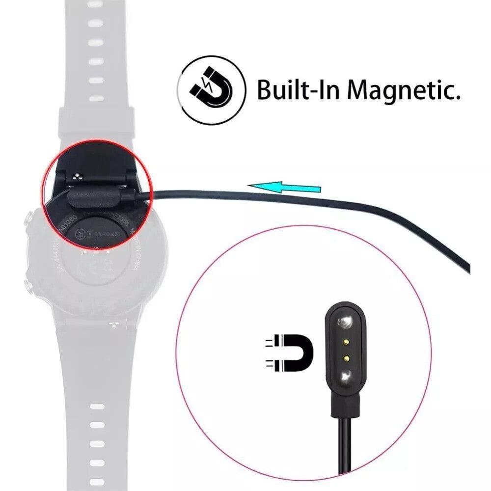 Universal Smart Watch Charger USB Power Charger Magnetic Charging 2 Pin 2.5mm/8mm