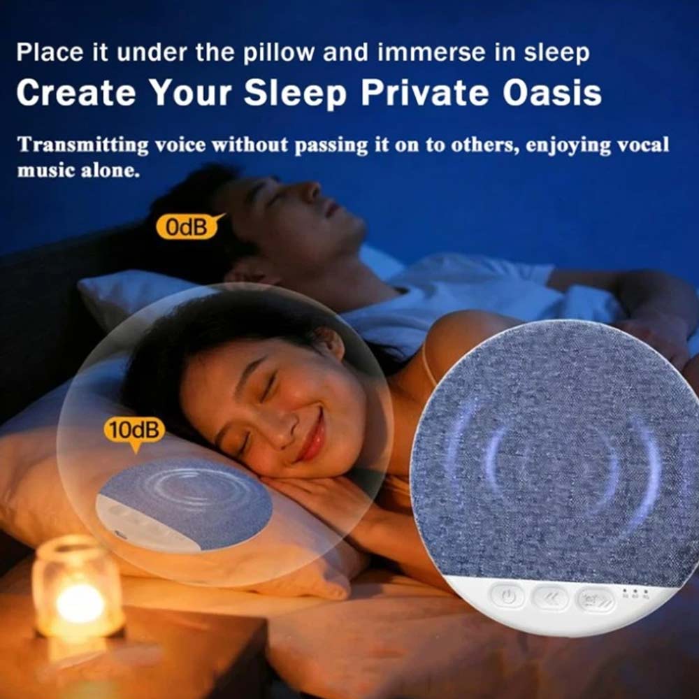 Under Pillow Speaker for Sleeping - Wireless Bone Conduction Speaker with Timer