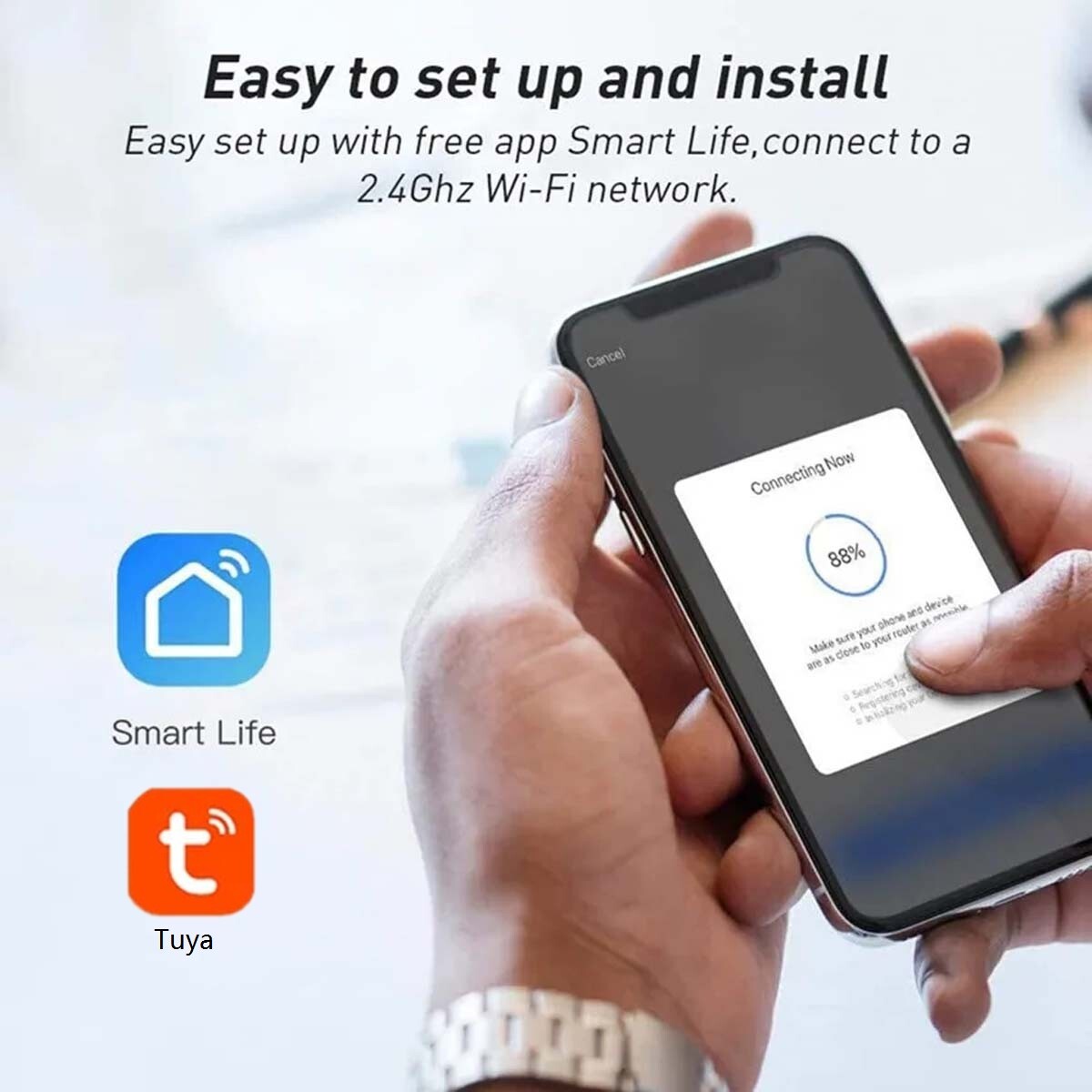 WiFi Dual Smart Home Socket – Outlet Adaptor with App Control for Alexa & Google