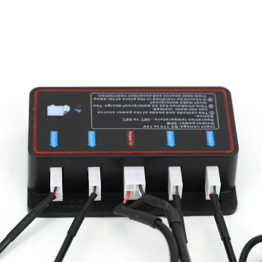 4x 6 LED Amber Strobe Light Bar - 12V Recovery Marker Beacon with 8 Flash Modes