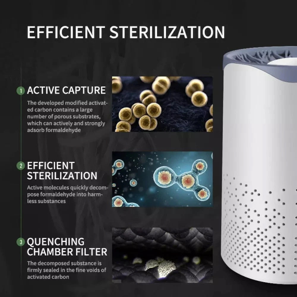 Touch Home Air Purifier for Large Rooms - Medical Grade HEPA, Smoke Odor Pet