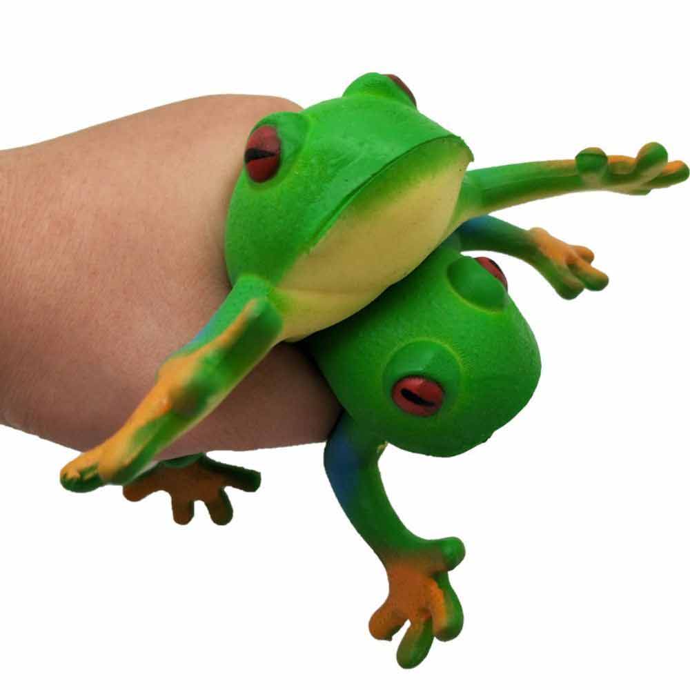 Frog Model Tricky Toy Soft Rubber Fake Frog Simulation Decompress Frog Toys