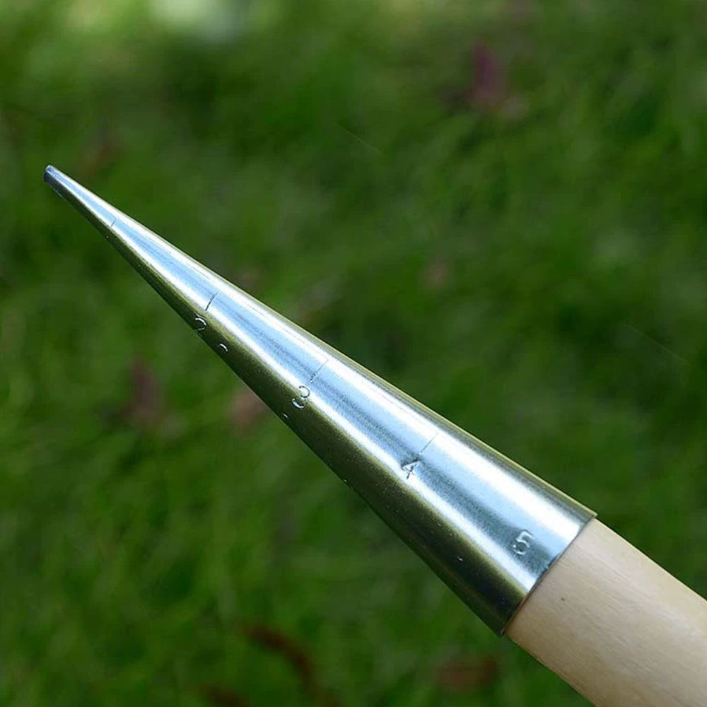 Garden Dibber - T-Handle Carbon Steel Tool for Seed & Bulb Planting