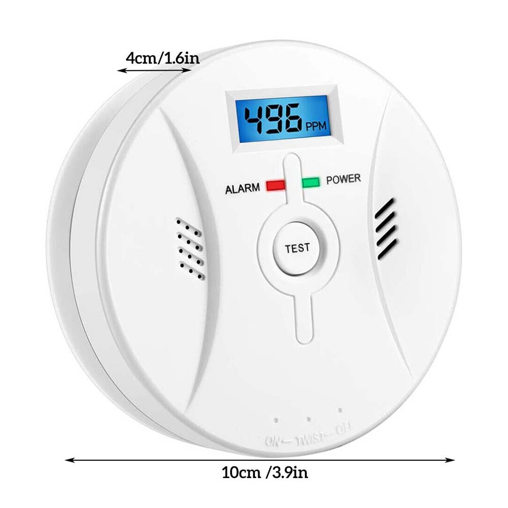 Smoke Detector And Carbon Monoxide Detector Alarm Battery Operated&LCD Display