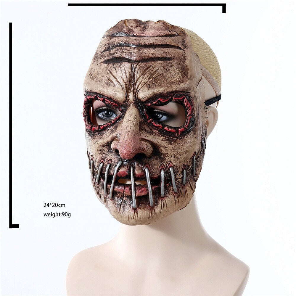 Halloween Party Big Mouth Nail Horror Mask Latex Ghost Festival Terror Mask Prop