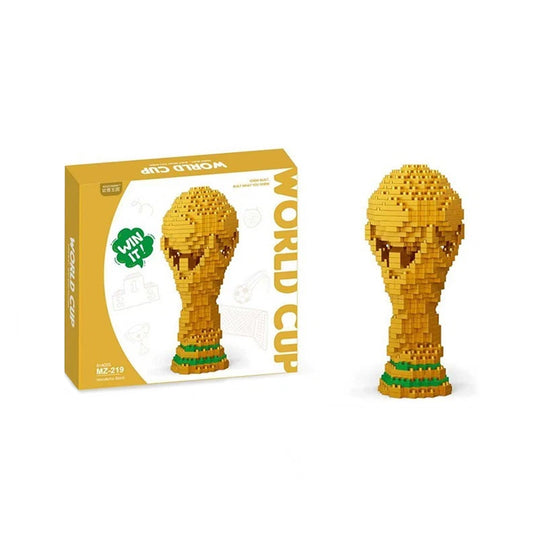 2026 World Cup Trophy Model – 500pcs Diamond-Shaped Building Block Kit