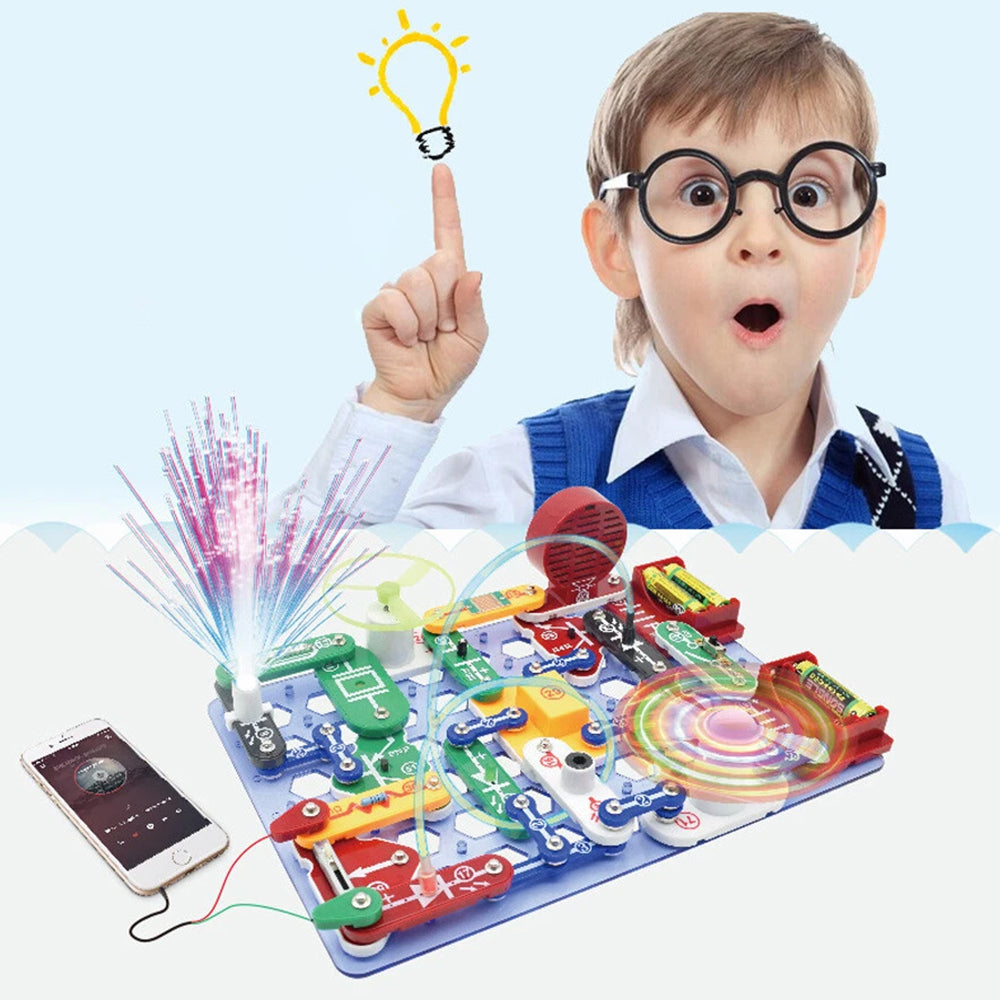 Educational Snap Circuits Electronics Discovery Blocks Kit Science Toy Kids DIY