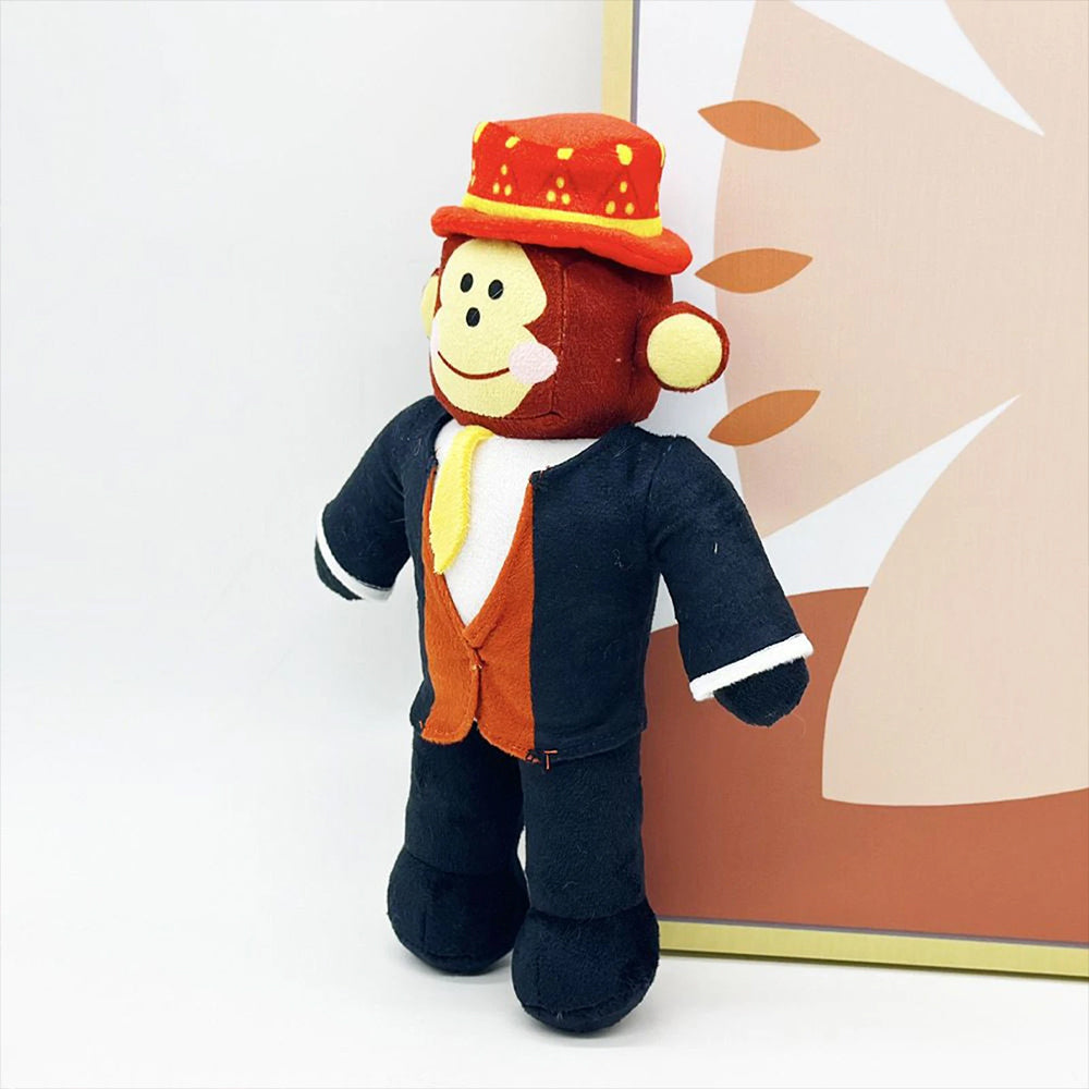 Steal A Brainrot Monkey Plush Toy Funny Cartoon Stuffed Animal Doll Plush for Play & Display