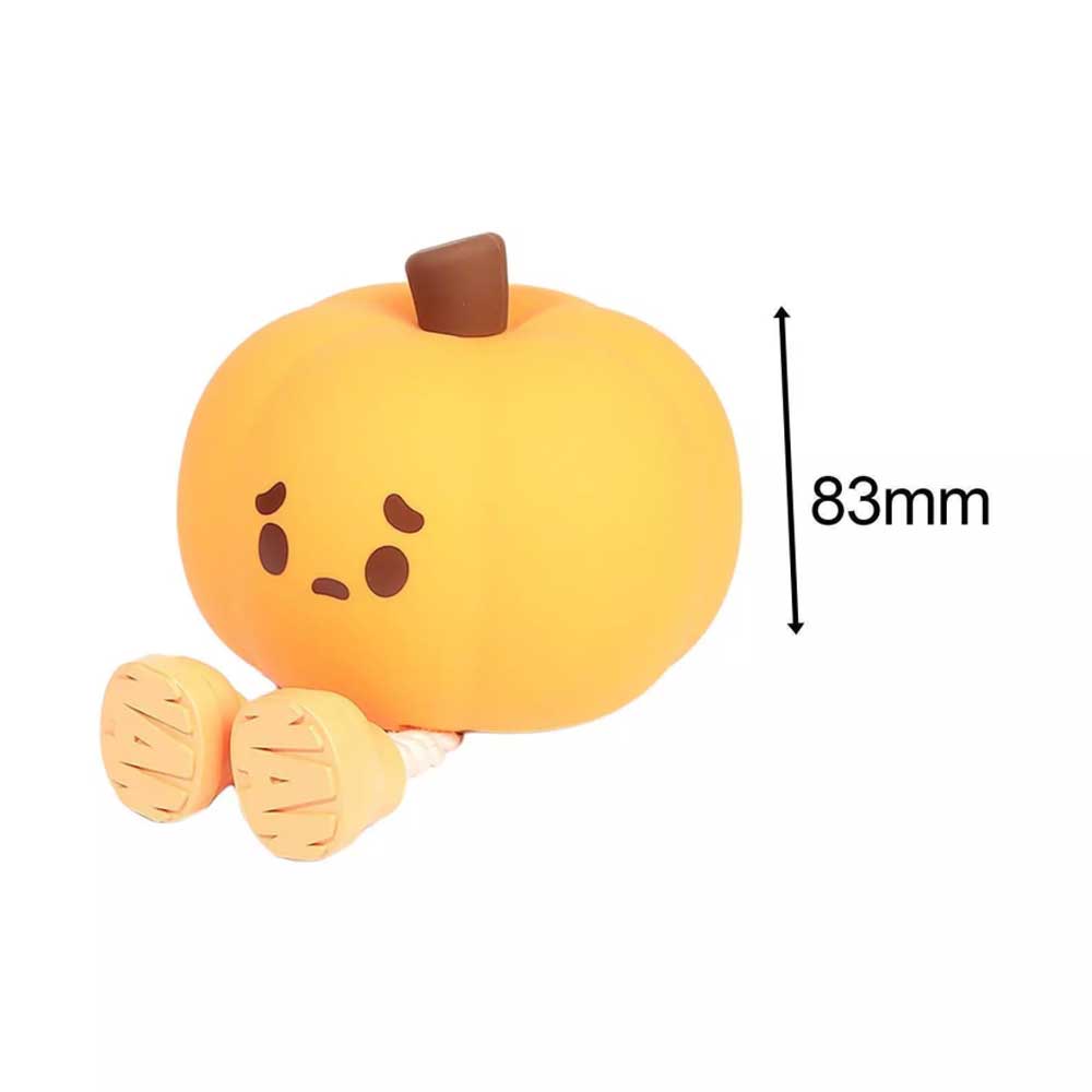 Pumpkin Night Light for Kids 30Min Timer Control, Silicone Touch Bedroom Baby