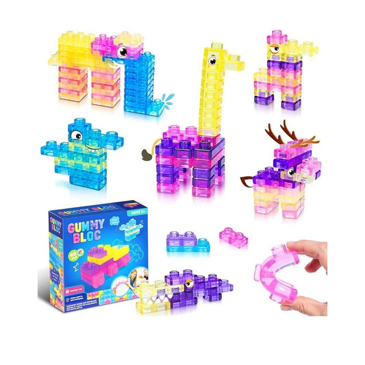40-Piece Mega Pack Soft Sensory Building Blocks | Educational STEM Toy