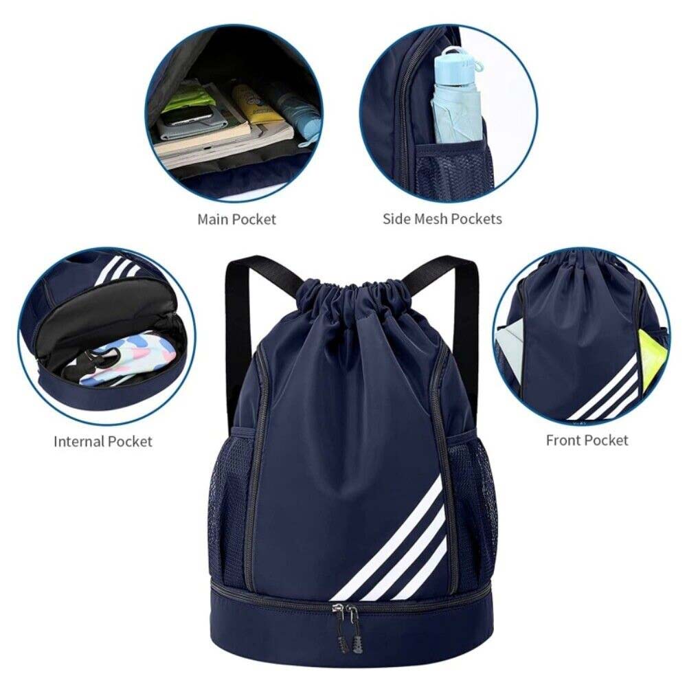 Basketball Backpack Drawstring Sports Bag Men Women Yoga Fitness Gym Bag
