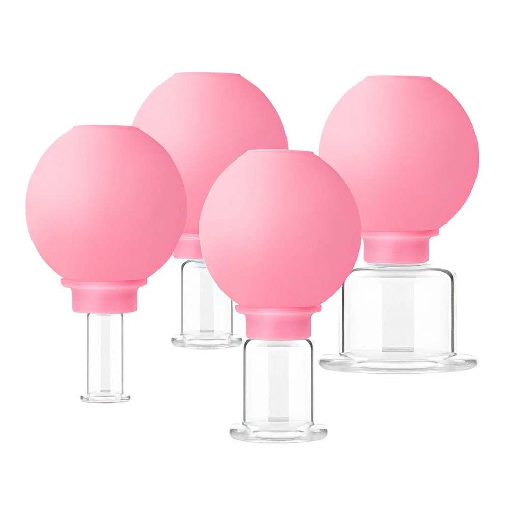Facial Cupping Set 4PCS - Face Massage Skincare Tool, Cupping Glass for Skin Revitalize