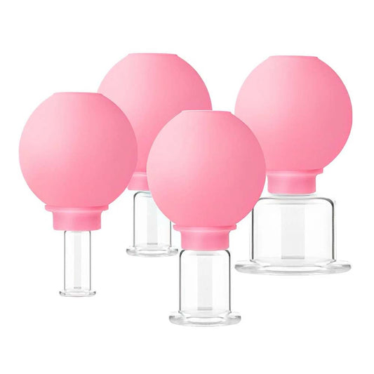 Facial Cupping Set 4PCS - Face Massage Skincare Tool, Cupping Glass for Skin Revitalize