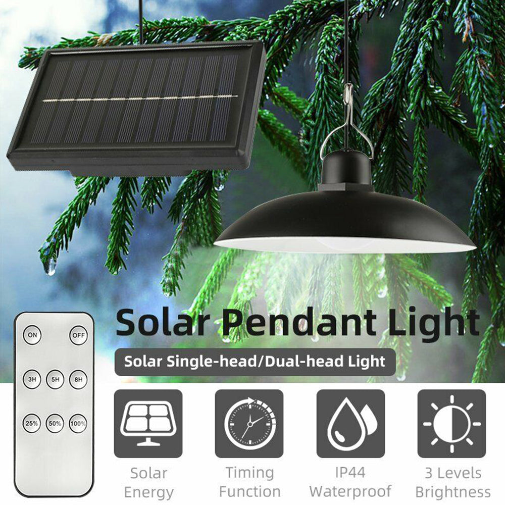 Solar Power Light Outdoor Hanging Pendant Garden Yard Tent  Remote Control