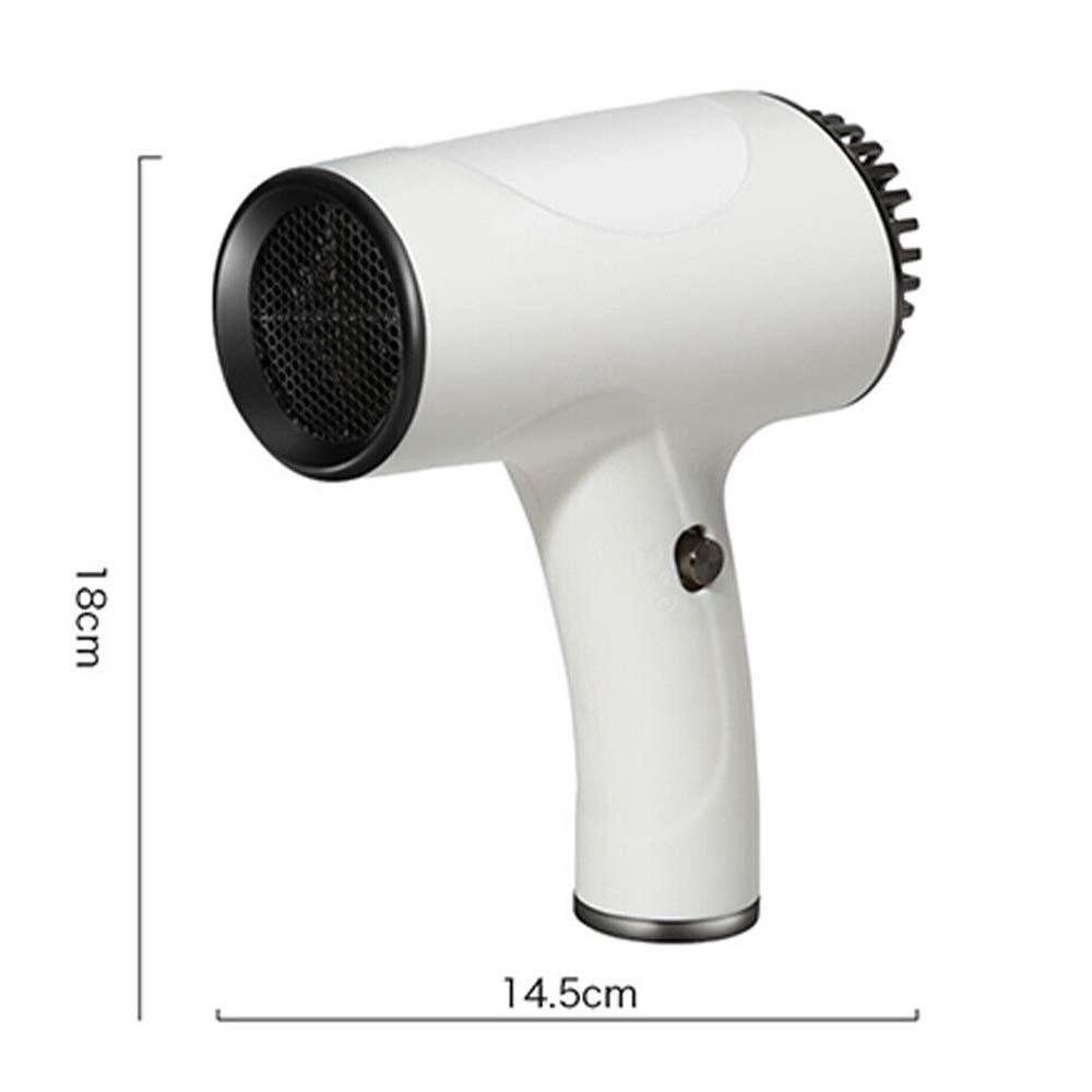 Portable Rechargeable USB Cordless Hair Dryer Versatile Hairdressing Tool