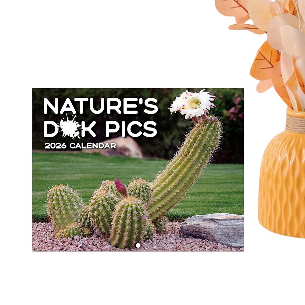 2026 Nature's D*ck Pics Wall Calendar - Funny Gag Gift with Monthly View