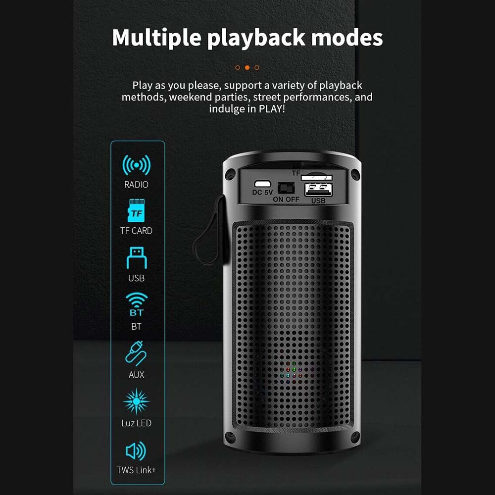 Wireless Bluetooth Speaker High Bass Loud USB AUX Portable Indoor Outdoor Stereo
