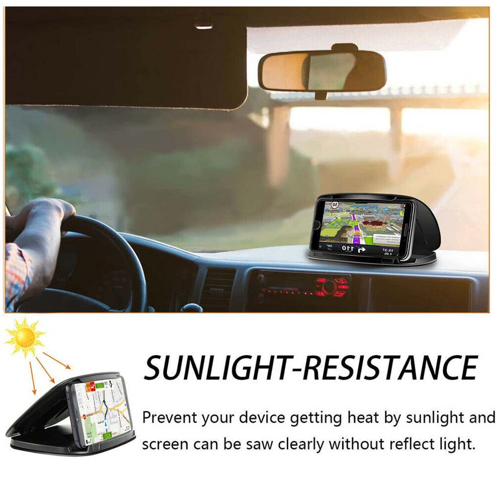 Mobile Dash Stand For GPS  Car Phone Clip Holder Anti Slip Cradle for 3-5.8 inch