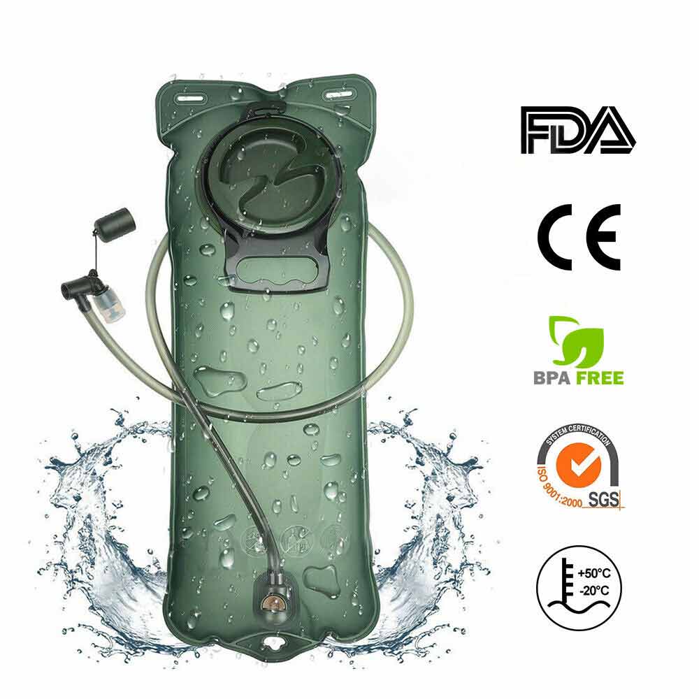 2/3L Water Bladder Bag Hydration System Camping Hiking Cycling Backpack