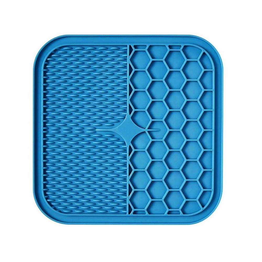 1pcs Silicone Pet Lick Mat Cat Puppy Dog Slow Feeder Lick Pad Bath Grooming Help