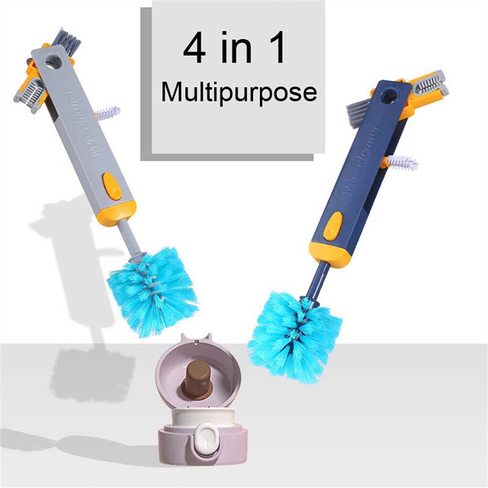 4 IN 1 Bottle Gap Cleaner Brush Cup Cleaning Brush Water Bottles Cleaning Tool