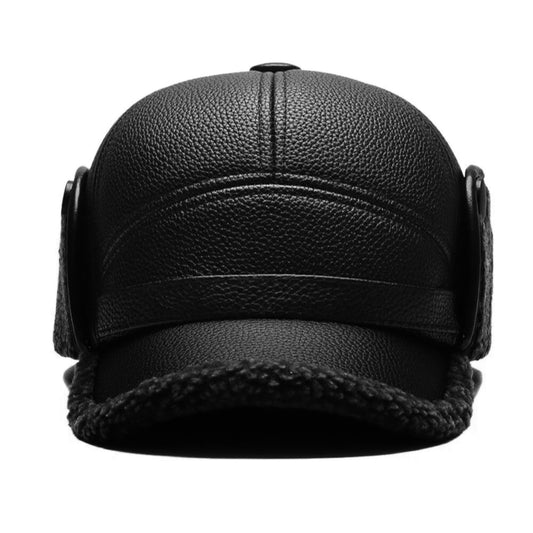 Winter Warm Baseball Cap with Ear Flaps for Men – Thick Plush Ear Protection Hat, Korean Style Outdoor Cold Weather Cap