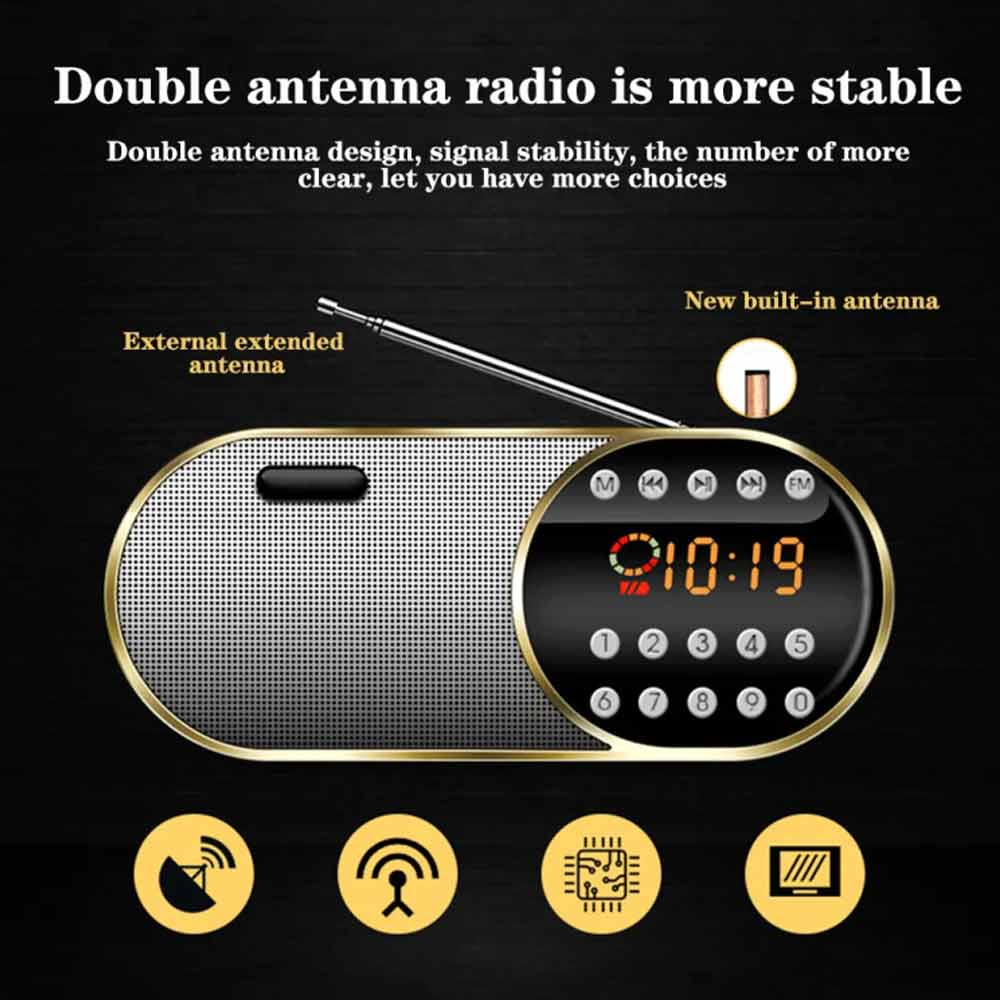 Portable Wireless Bluetooth Speaker Stereo Bass Loud USB FM Stereo Bass Speakers