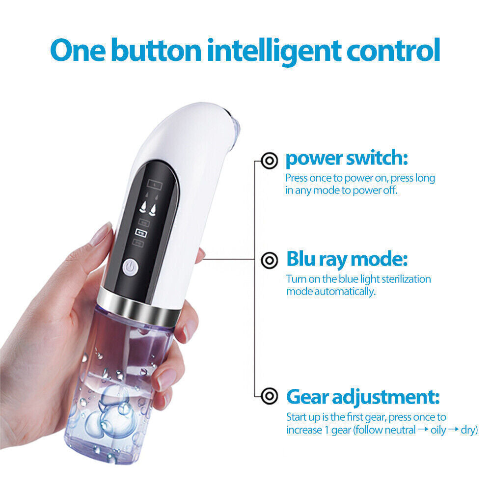 Vacuum Blackhead Remover Facial Skin Pore Acne Pimple Suction Cleaner Machine