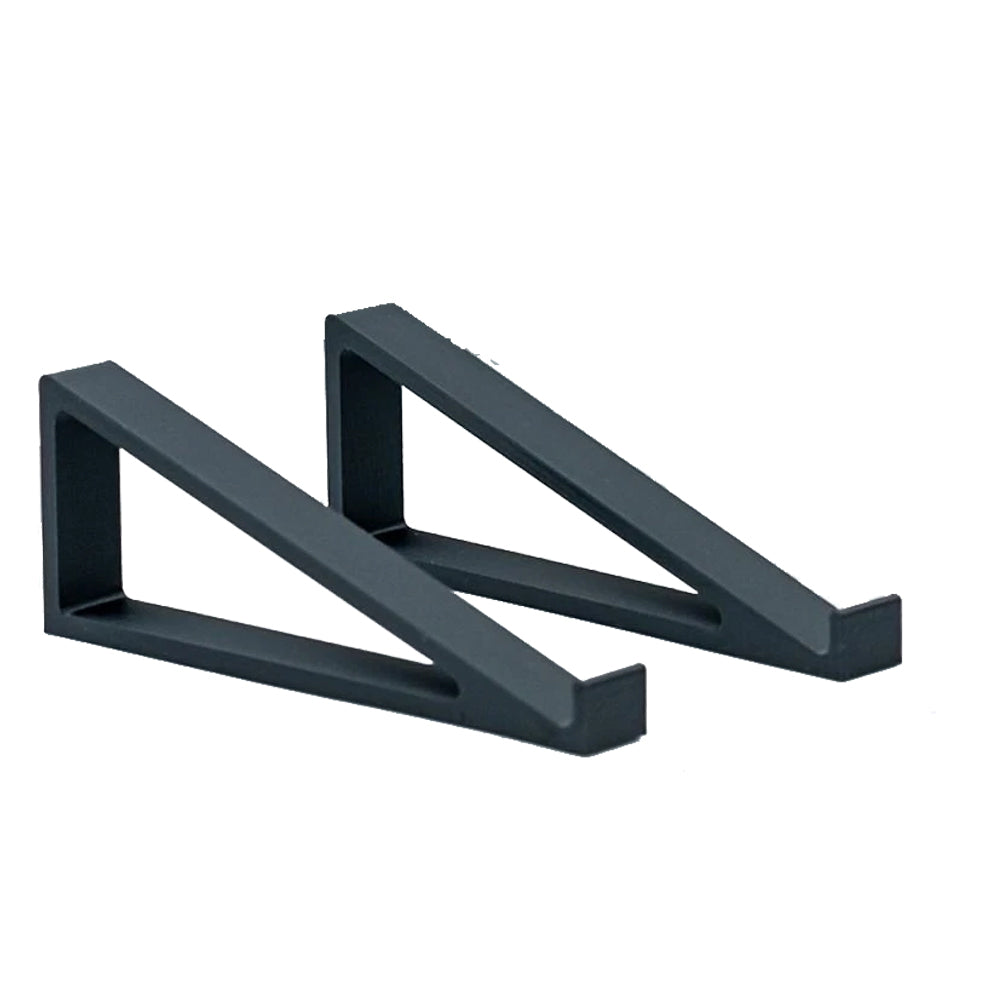 1 Pair Black Keyboard & Monitor Stands - Anti-Slip Laptop Riser, Portable Desk Organizer