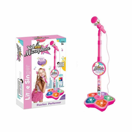 Karaoke Song Music Instrument Toys Kids Microphone With Stand Birthday Gift