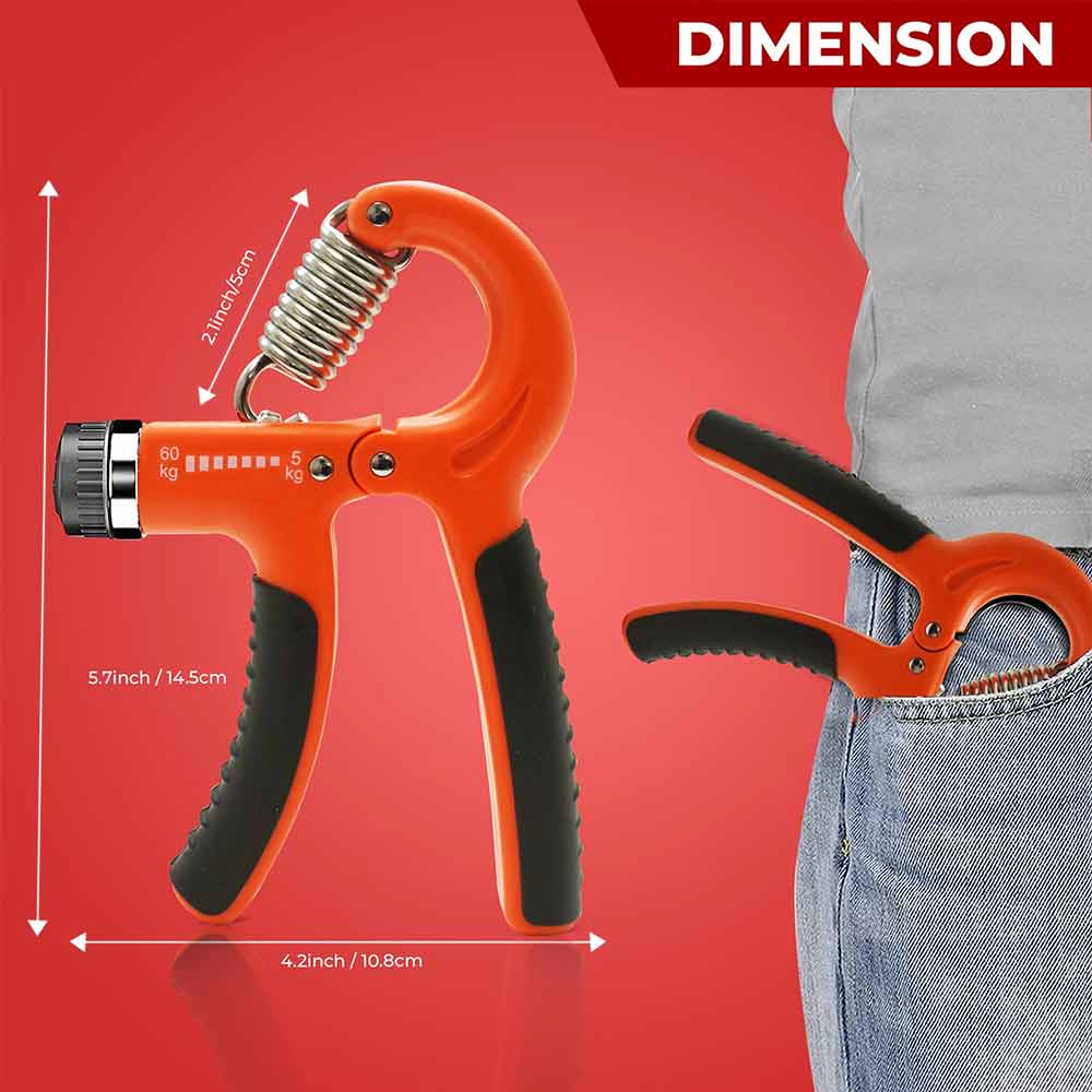 Adjustable Hand Grip Strengthener – 5–60 kg Forearm, Wrist & Finger Trainer
