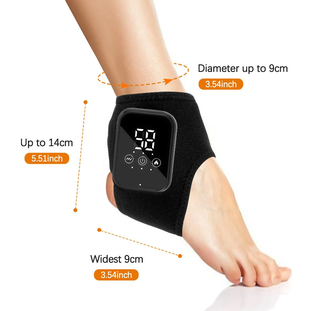 Foot Vibration Massager with Infrared Heat - 3 Modes for Pain Relief & Therapy