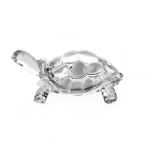 Crystal Glass Turtle Figurine – Miniature Tortoise Statue, Chinese Lucky Feng Shui
