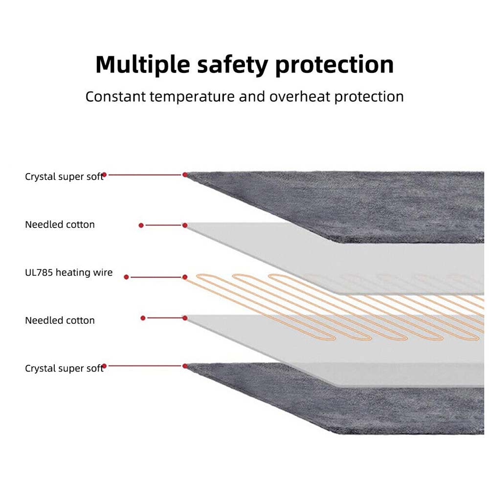 Electric Heat Pad Heating Mat Warmer Blanket Pain Relief Home/Office AU PLUG SAA