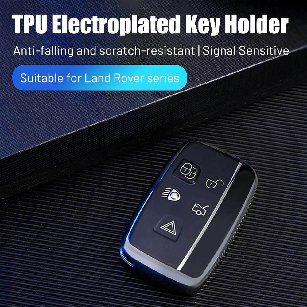TPU Key Case Cover for Land Rover Range Rover Sport Evoque & Jaguar with Keyring