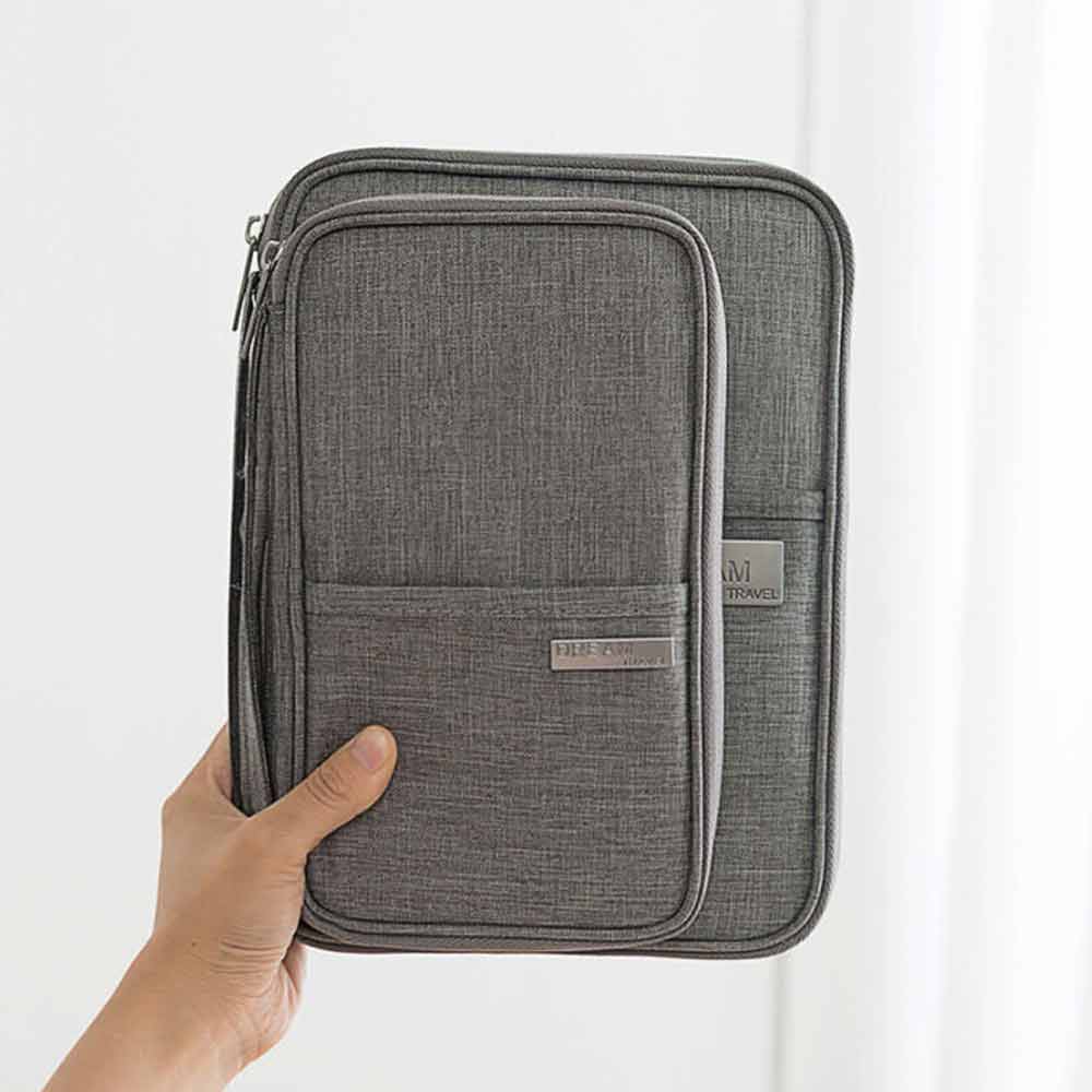 Passport Holder Travel Document Wallet Waterproof RFID Bag Family Case Organizer