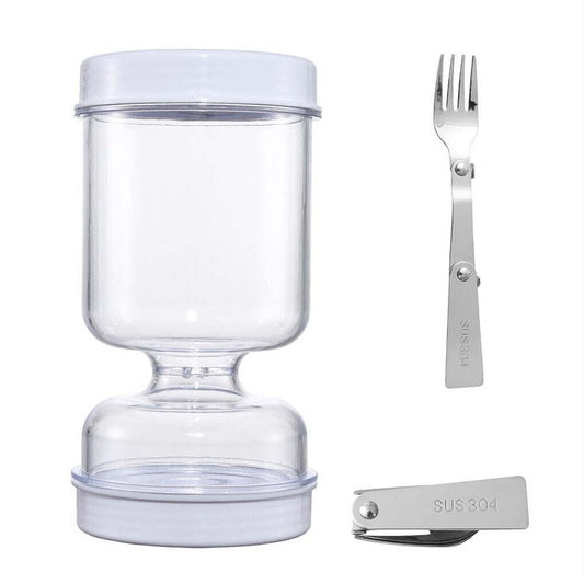 Pickle Jar Hourglass Can Dry Wet Separation Flip Airtight Food Storage Container