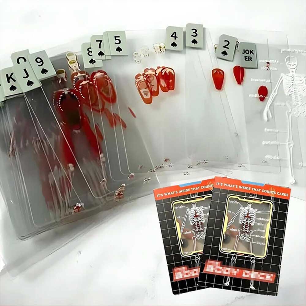 The Body Deck Human Anatomy - It's What's Inside That Counts Cards, 3D Image