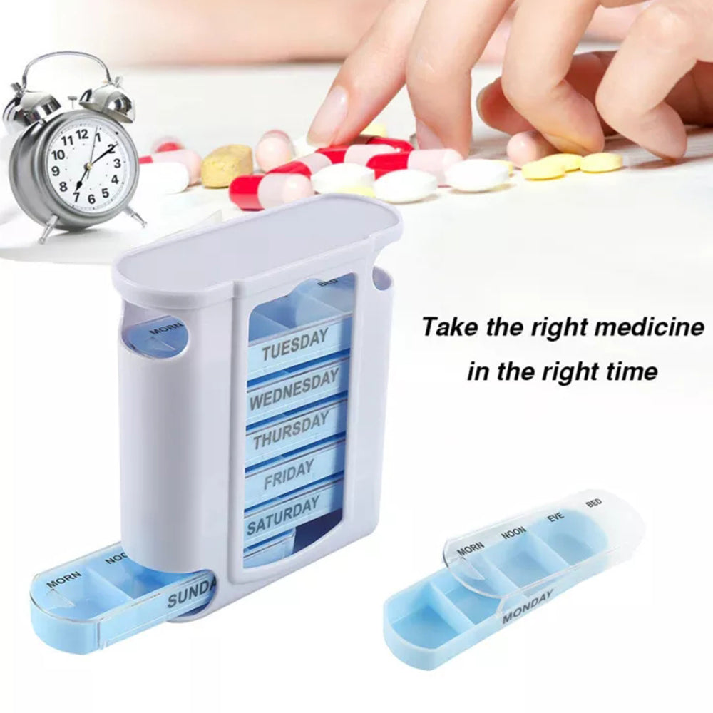 7 Day Pill Box Medicine Tablet Dispenser Organizer Weekly Storage Case
