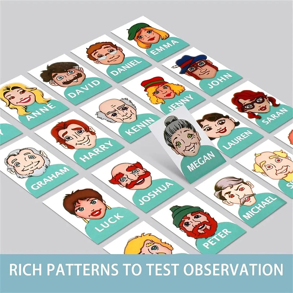 Guess Who? – 192 Cards Traditional Classic Family Board Game, Indoor Party Puzzle Game